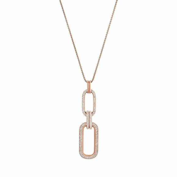 Michael Kors Iconic Links Rose Gold Necklace - Picture 1 of 2